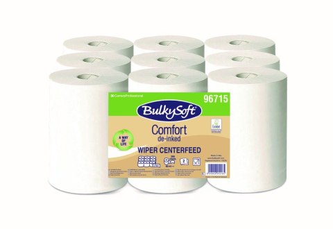 BULKYSOFT COMFORT Ręcznik papierowy mini w roli 60 m, celuloza, 9 rolek