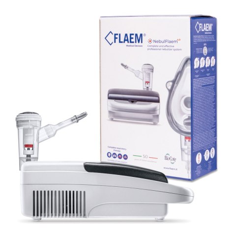 FLAEM NEBULFLAEM 4.0 Profesjonalny inhalator pneumatyczno-tłokowy, 4 tryby pracy