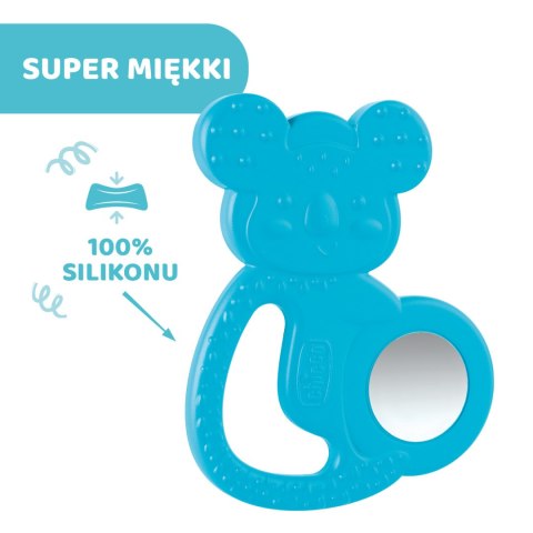 CHICCO 4M+ Gryzak na ząbkowanie, koala ze stalą nierdzewną, dla chłopca