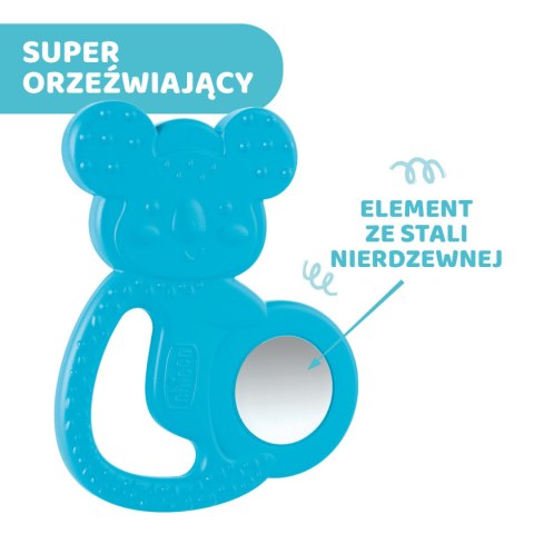 CHICCO 4M+ Gryzak na ząbkowanie, koala ze stalą nierdzewną, dla chłopca