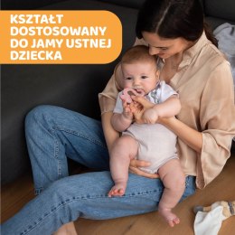 CHICCO 2M+ Gryzak na ząbkowanie, miękki jaszczurka, silikonowy, dla dziewczynki