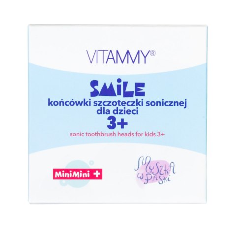 VITAMMY SMILE MINIMINI+ Końcówki do szczoteczki sonicznej dziecięcej, miękkie, 4 szt.
