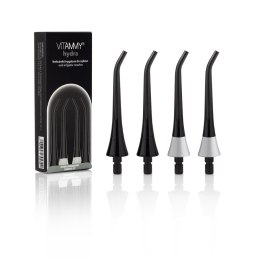 VITAMMY HYDRA CZARNE Końcówki do irygatora, precyzyjne czyszczenie, 4 szt.