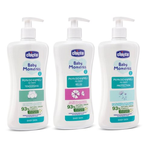 CHICCO BABY MOMENTS 0M+ 500 ml Płyn do kąpieli RELAX, z ekstraktem z malwy