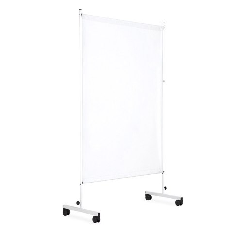 UBM PM-1 Parawan medyczny jednoskrzydłowy, zasłona bawełniana, kolor biały