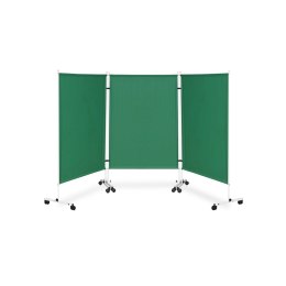 UBM PM-3 Parawan medyczny trzyskrzydłowy, bawełniana zasłona, zielony, 303 × 170 cm