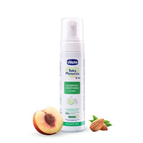 CHICCO BABY MOMENTS 0M+ 150 ml Szampon i odżywka dla niemowląt, z nagietkiem