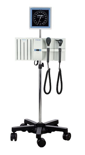 RIESTER RI-FORMER 3652-600 Stacja diagnostyczna na wózku, 2 rękojeści, ciśnieniomierz