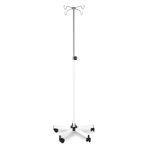 UBM SK-4 Stojak na kroplówki, 4 wieszaki, stal nierdzewna, kółka jezdne