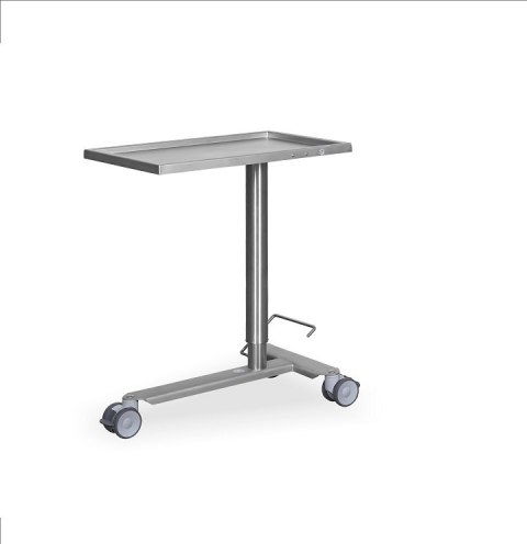 UBM LABO Stolik medyczny typu MAYO, stal nierdzewna, kółka z hamulcem