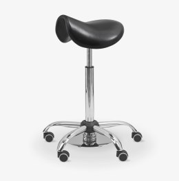 UBM ERGO SPS Z PODNÓŻKIEM Taboret siodłowy, siedzisko poliuretanowe z podnóżkiem