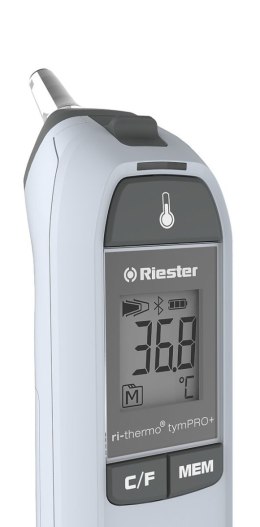 RIESTER RI-THERMO TYMPRO+ 1835-BT Termometr na podczerwień, kliniczny, z osłonką i bt