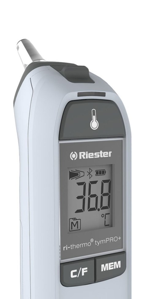 RIESTER RI-THERMO TYMPRO+ 1835-BT Termometr na podczerwień, kliniczny, z osłonką i bt