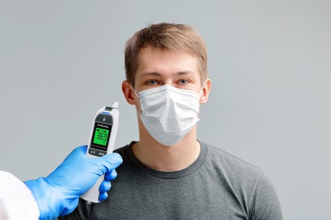 RIESTER RI-THERMO TYMPRO+ 1835-BT Termometr na podczerwień, kliniczny, z osłonką i bt