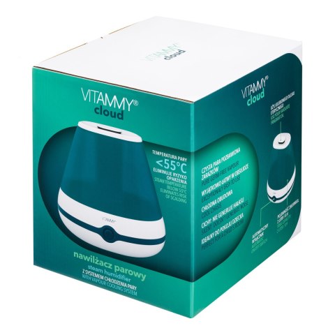 VITAMMY CLOUD Nawilżacz parowy z chłodzeniem pary, tacka na olejki eteryczne