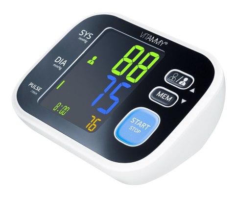 VITAMMY SMART 8 Ciśnieniomierz naramienny, wykrywanie arytmii, pamięć 2x60