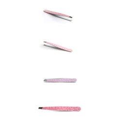 INNOXA EXPERT VM-T18C Pęseta wzorzysta 9,6 cm, stal nierdzewna, jasny róż