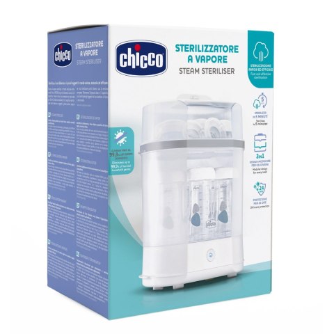 CHICCO Sterylizator elektryczny 3 w 1, 3 konfiguracje parowej sterylizacji