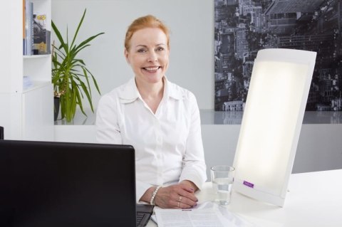 INNOLUX LUCIA LED Lampa antydepresyjna, kompaktowa lampa LED 85 W, regulacja jasności