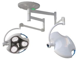 FAMED HELIOS 160/160C Lampa operacyjna dwuramienna sufitowa, dwukopułowa