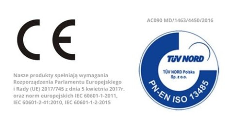 FAMED HELIOS 160/160C Lampa operacyjna dwuramienna sufitowa, dwukopułowa