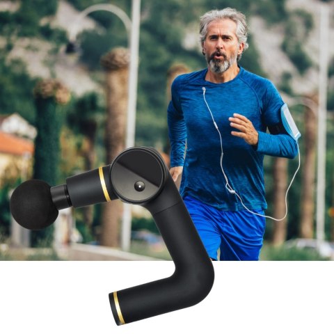 VITAMMY BODY 6 CZARNY Pistolet do masażu ciała, obrotowy uchwyt, lekki i bezpieczny