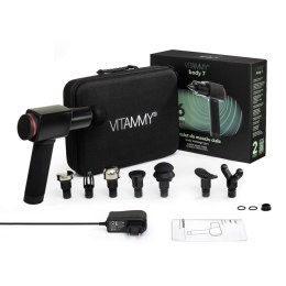 VITAMMY BODY 7 Masażer pistolet do masażu, wielofunkcyjny z 8 głowicami