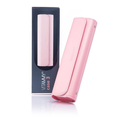 VITAMMY CASE 3 RÓŻOWE Etui podróżne na szczoteczkę soniczną Vitammy, imitacja skóry