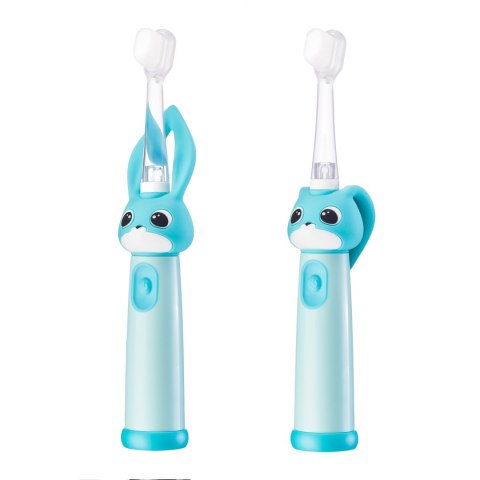 VITAMMY BUNNY LIGHT BLUE Szczoteczka soniczna dla dzieci 0-3 lata, LED, nanowłókna