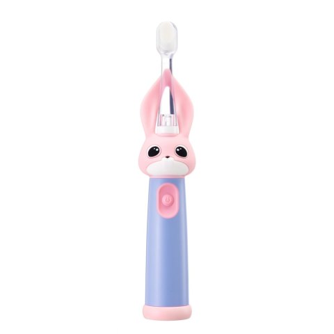 VITAMMY BUNNY PINK Szczoteczka soniczna dla dzieci 0-3 lata, LED, nanowłókna