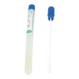 Wymazówka, pałeczka jałowa z wacikiem w probówce z podłożem AMIES, 100 szt.