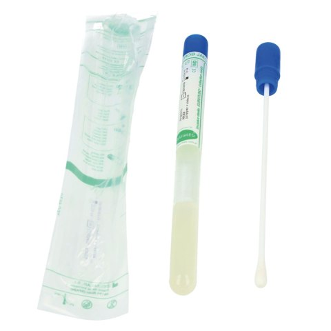 Wymazówka, pałeczka jałowa z wacikiem w probówce z podłożem AMIES, 100 szt.