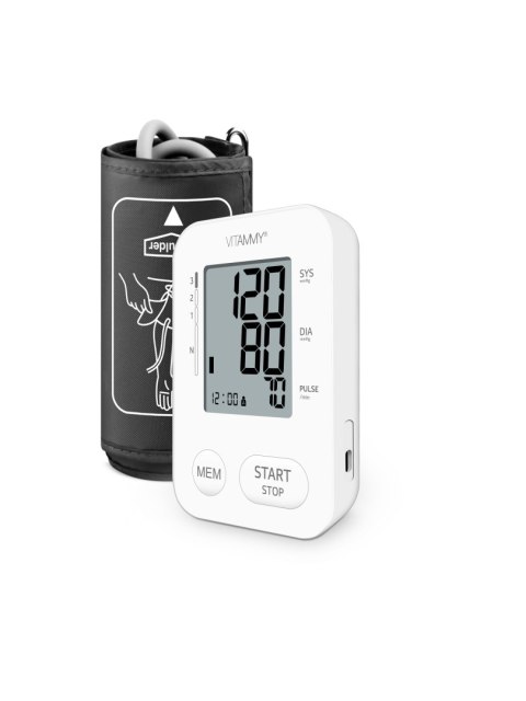 VITAMMY NEXT 2 + POWER C Zestaw - ciśnieniomierz naramienny z szybkim pomiarem