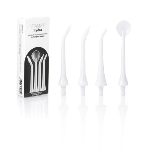 VITAMMY HYDRA BIAŁE Końcówki do irygatora, standardowe i specjalistyczne, 4 szt.