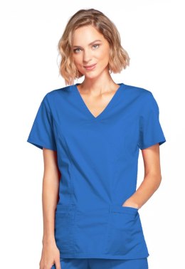 SPI ROZM. XL Bluza medyczna damska Core Stretch Mock Wrap, Szafir, 4728/ROYW/XL