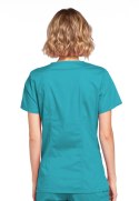 SPI ROZM. M Bluza medyczna damska Core Stretch Mock Wrap, Teal Blue, 4728/TLBW/M