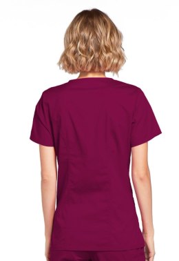SPI ROZM. XL Bluza medyczna damska Core Stretch Mock Wrap, Wino, 4728/WINW/XL