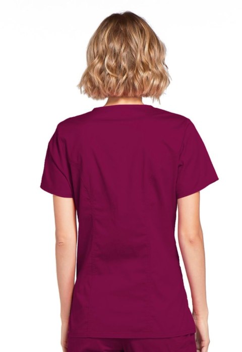 SPI ROZM. M Bluza medyczna damska Core Stretch Mock Wrap, Wino, 4728/WINW/M