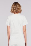 STELO ROZM. S Bluza medyczna damska Round Neck Top, 4728/WHTW/S