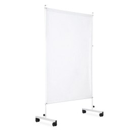 UBM PM-1 BIAŁY Parawan jednoskrzydłowy zmywalny, metalowy, mobilny, 170 x 100 cm