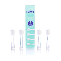 VITAMMY BUNNY Końcówki do szczoteczki sonicznej BUNNY I ePUPPY, delikatne nanowłókna, 4 szt.