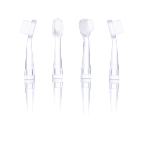 VITAMMY BUNNY Końcówki do szczoteczki sonicznej BUNNY I ePUPPY, delikatne nanowłókna, 4 szt.