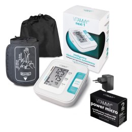 VITAMMY NEXT 1 + POWER MICRO Zestaw - ciśnieniomierz naramienny idealny do domu