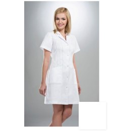STELO ROZM. XXS Fartuch medyczny damski długi z krótkim rękawem, 70031/WHTH/XXS