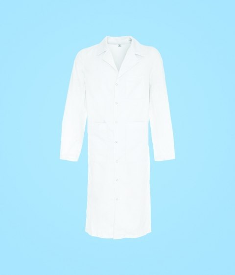 STELO ROZM. XXS Fartuch medyczny męski długi, biały, 89030/WHTT/XXS