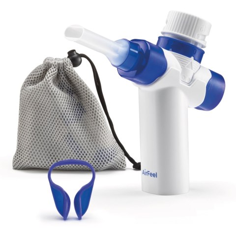 FLAEM AIRFEEL O-PEP I PEP Trenażer oddechowy z kulką stalową, terapia płuc