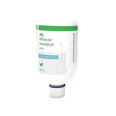GRANUDACYN NPWT 500 ml Roztwór do terapii podciśnieniowej ran, z HOCl