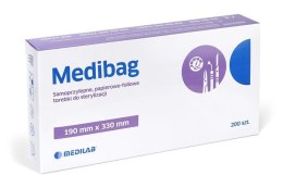 MEDILAB MEDIBAG 190 x 330 mm Torebki samoprzylepne do sterylizacji, 200 szt.