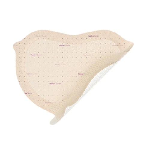 MÖLNLYCKE MEPILEX BORDER SACRUM 22x25 cm Opatrunek na okolice kości krzyżowej, 5 szt.