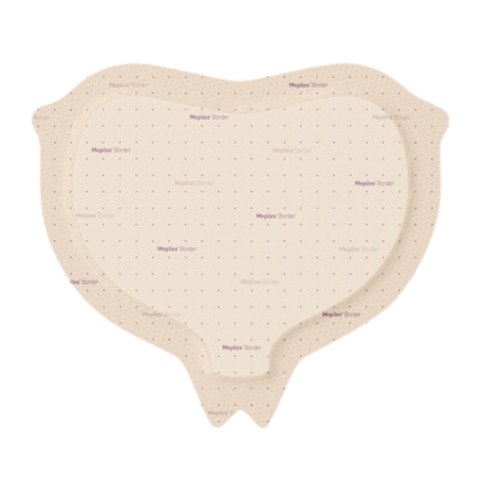 MÖLNLYCKE MEPILEX BORDER SACRUM AG 23x23 cm Opatrunek na okolice kości krzyżowej, 5 szt.